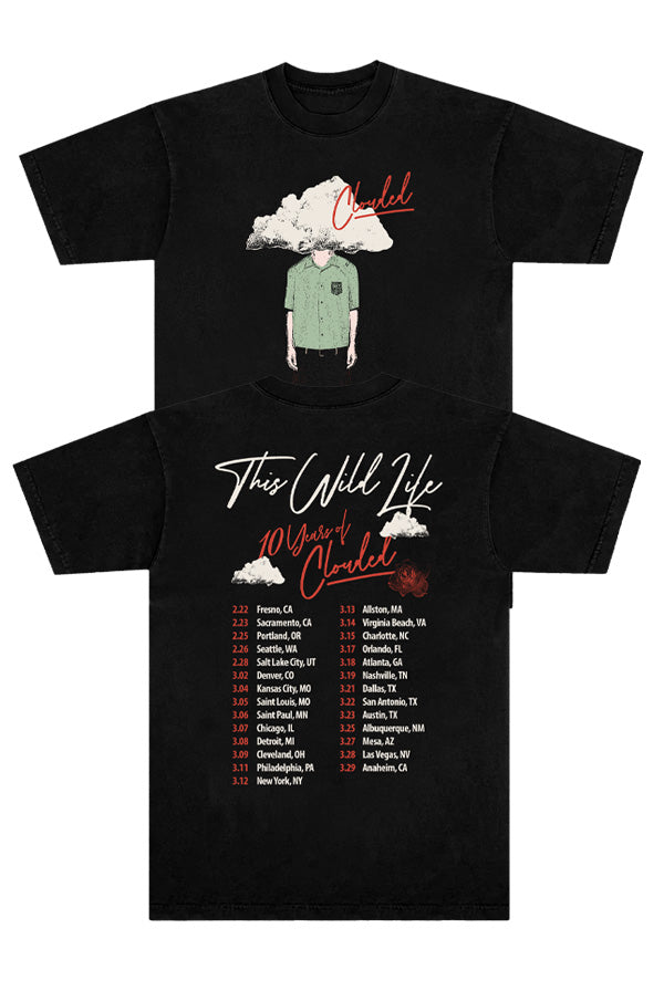 Clouded Tour Tee (Black)
