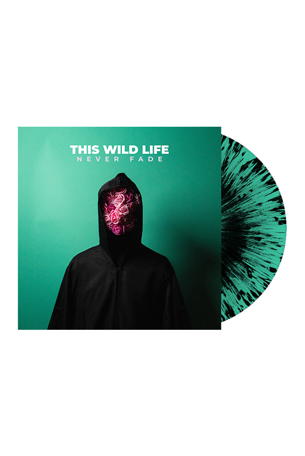 Never Fade LP (Aquamarine/Black Splatter)