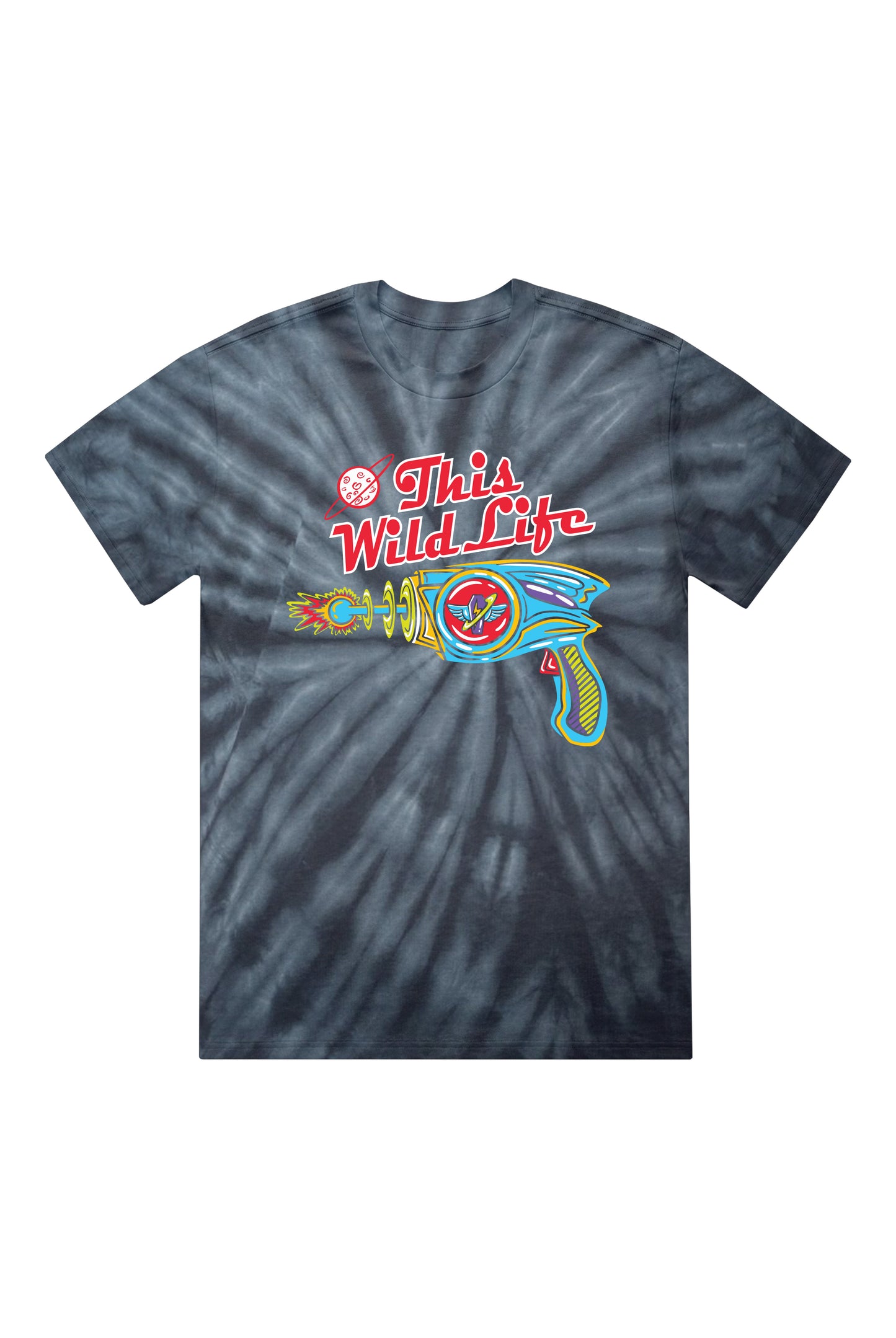 Blaster Tee (Black Tie Dye)