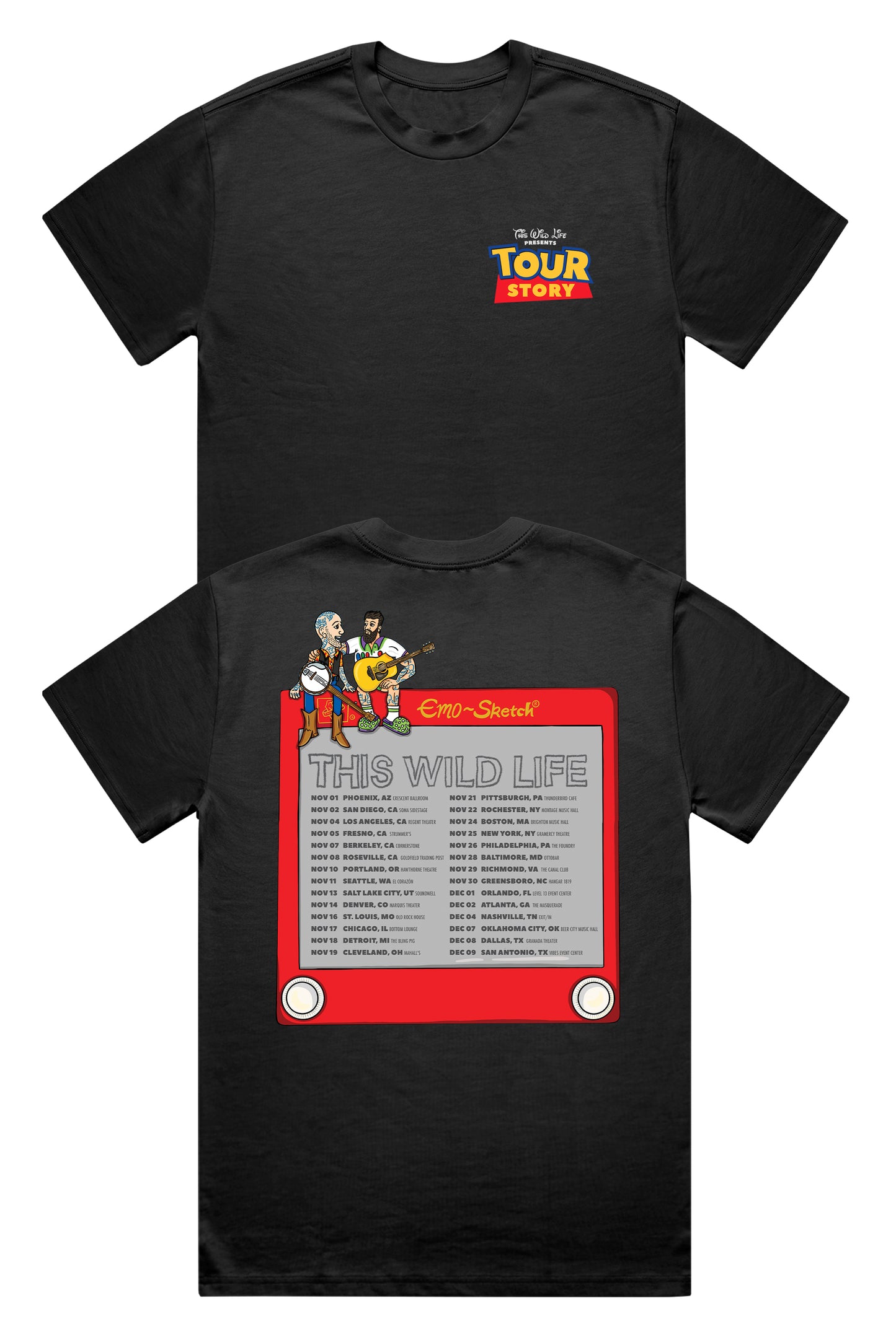 Tour Story Tee (Black)
