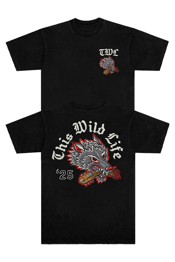 Wolf Guitar Tee (Black)