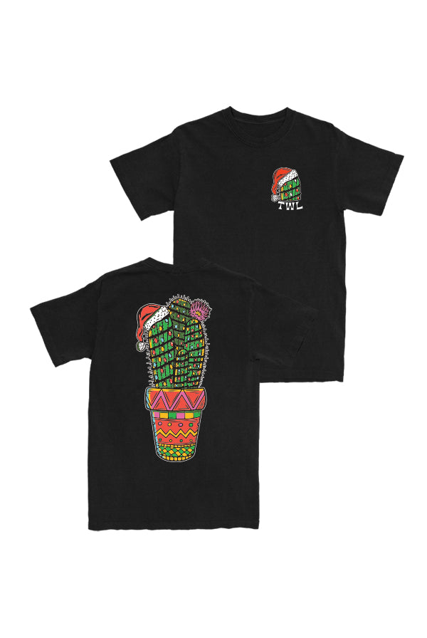 Christmas Cactus Tee (Black)