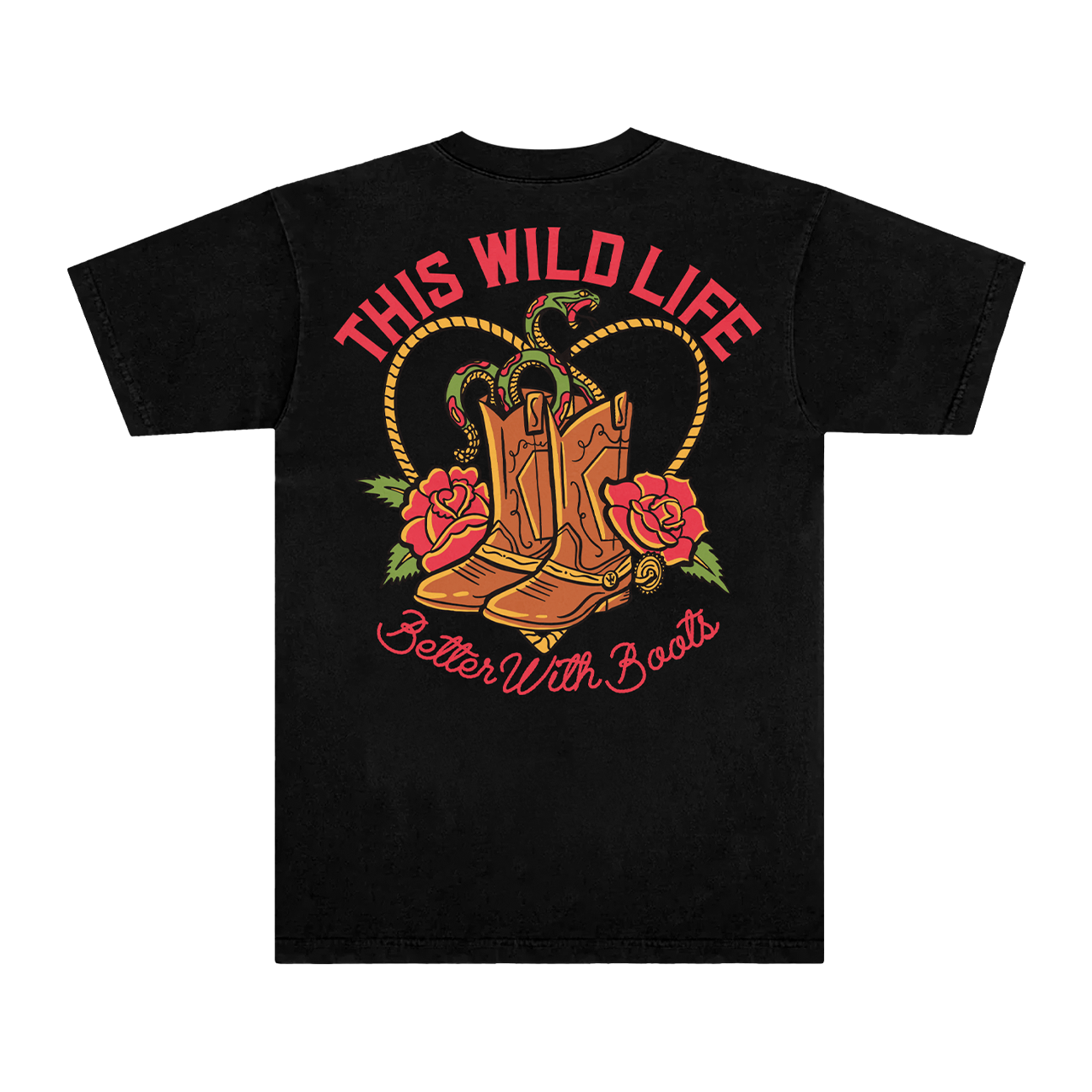 Better With Boots Tee (Black)
