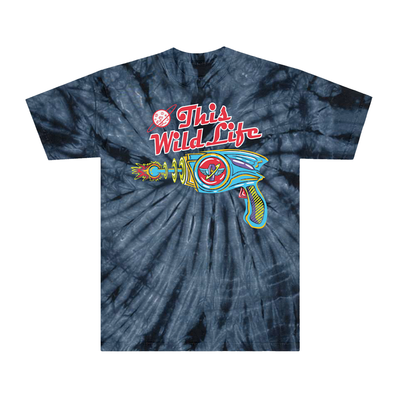 Blaster Tee (Black Tie Dye)