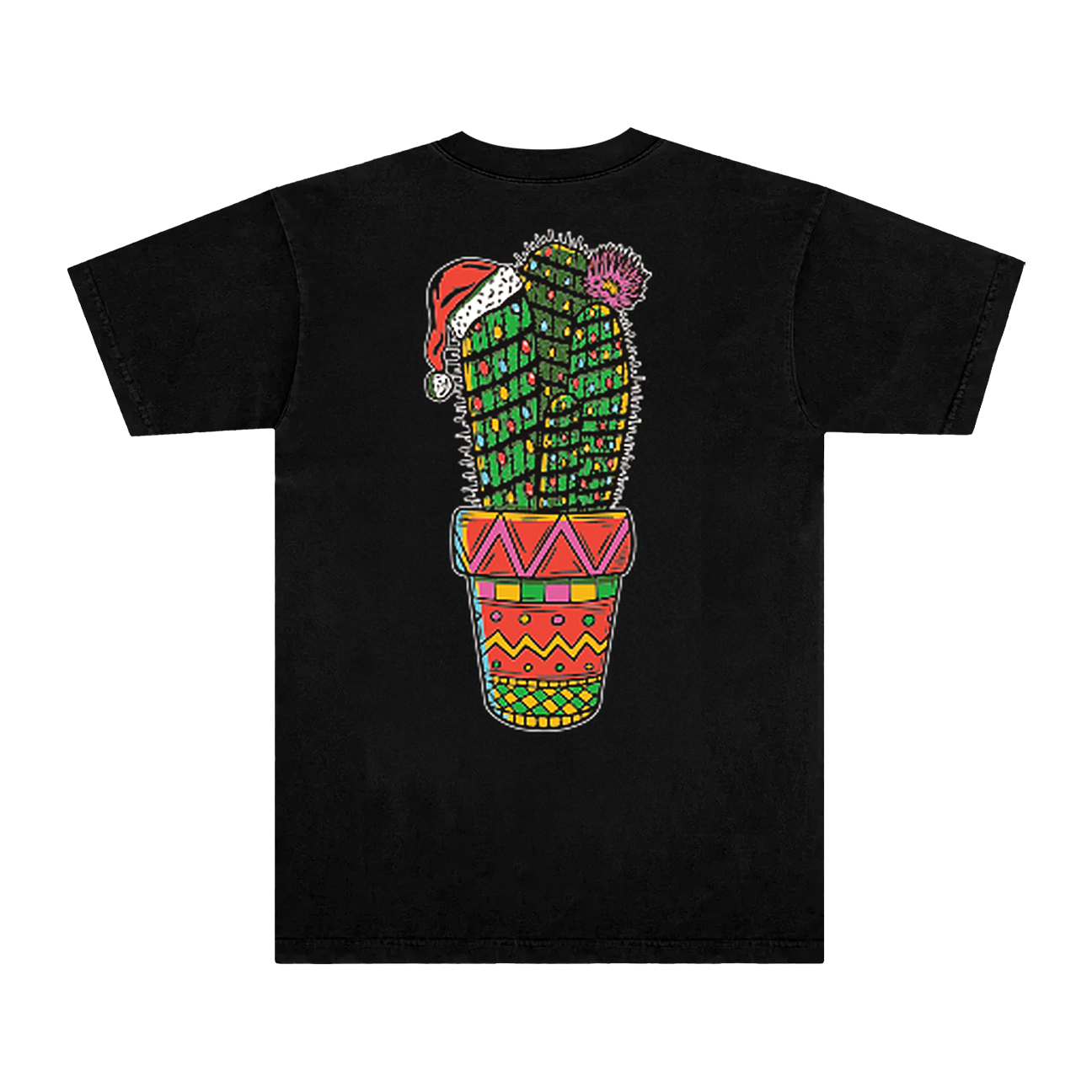 Christmas Cactus Tee (Black)