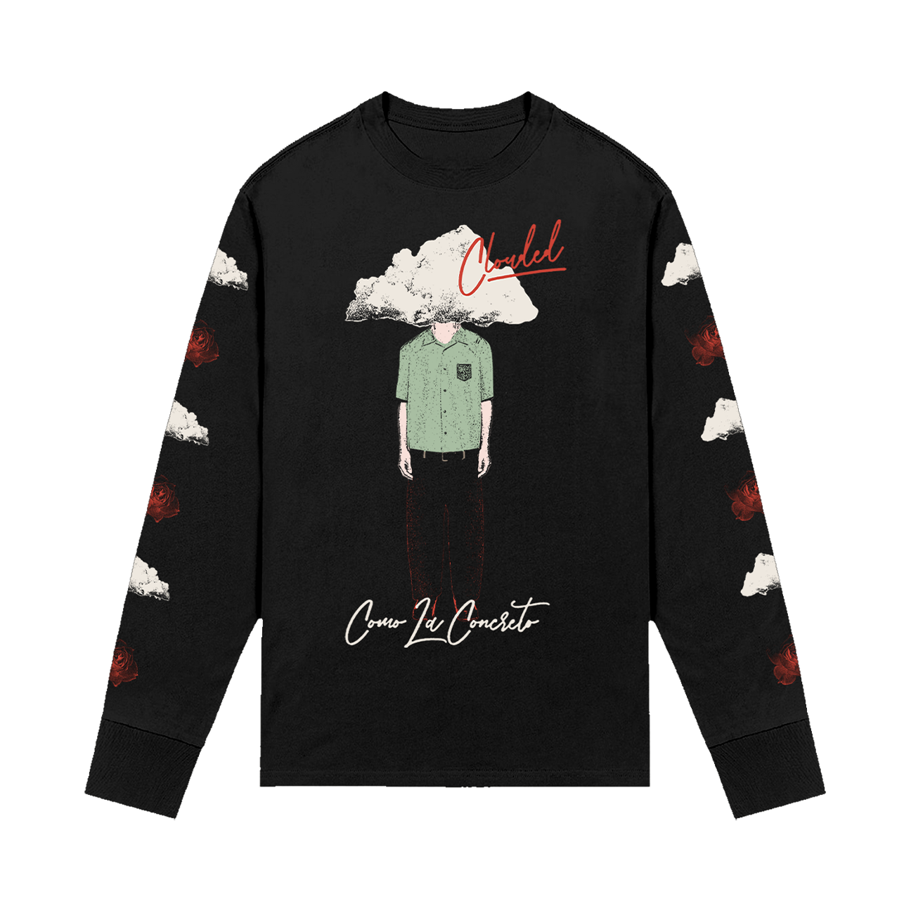 Clouded Long Sleeve Tee (Tour Dates)