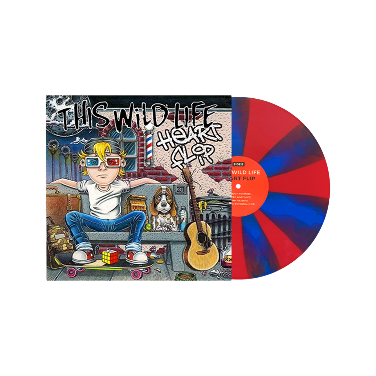 Heart Flip LP (Red/Blue Cornetto)