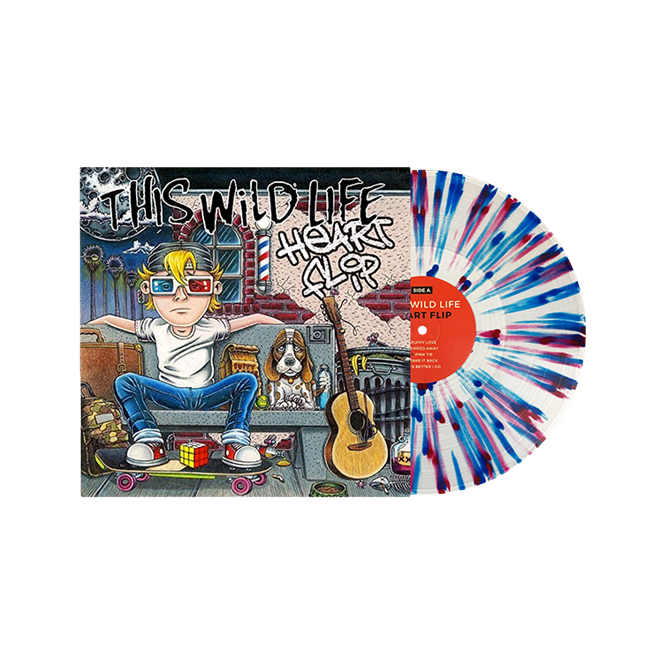 Heart Flip LP (Red/Blue Splatter)