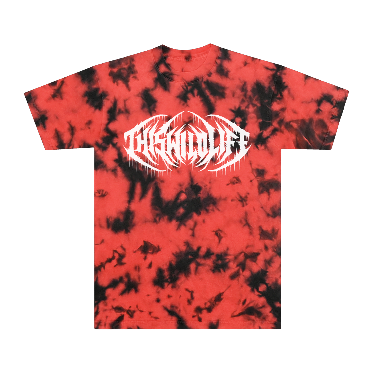 Metal Logo Tie Dye Tee (Red)