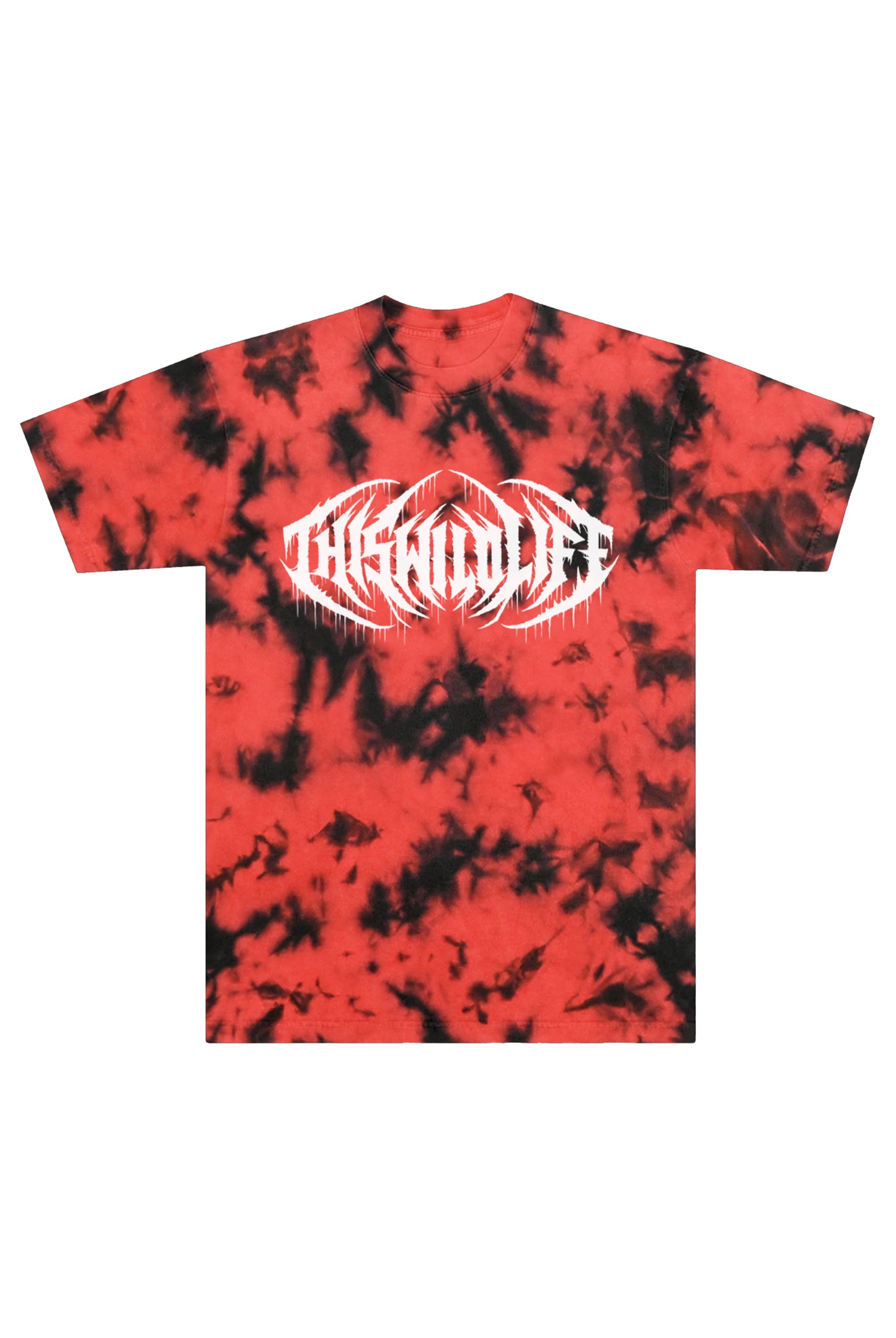 Metal Logo Tie Dye Tee (Red)