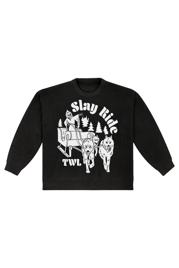 Slay Ride Holiday Sweater (Black)