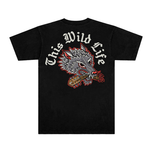 Wolf Guitar Tee (Black)