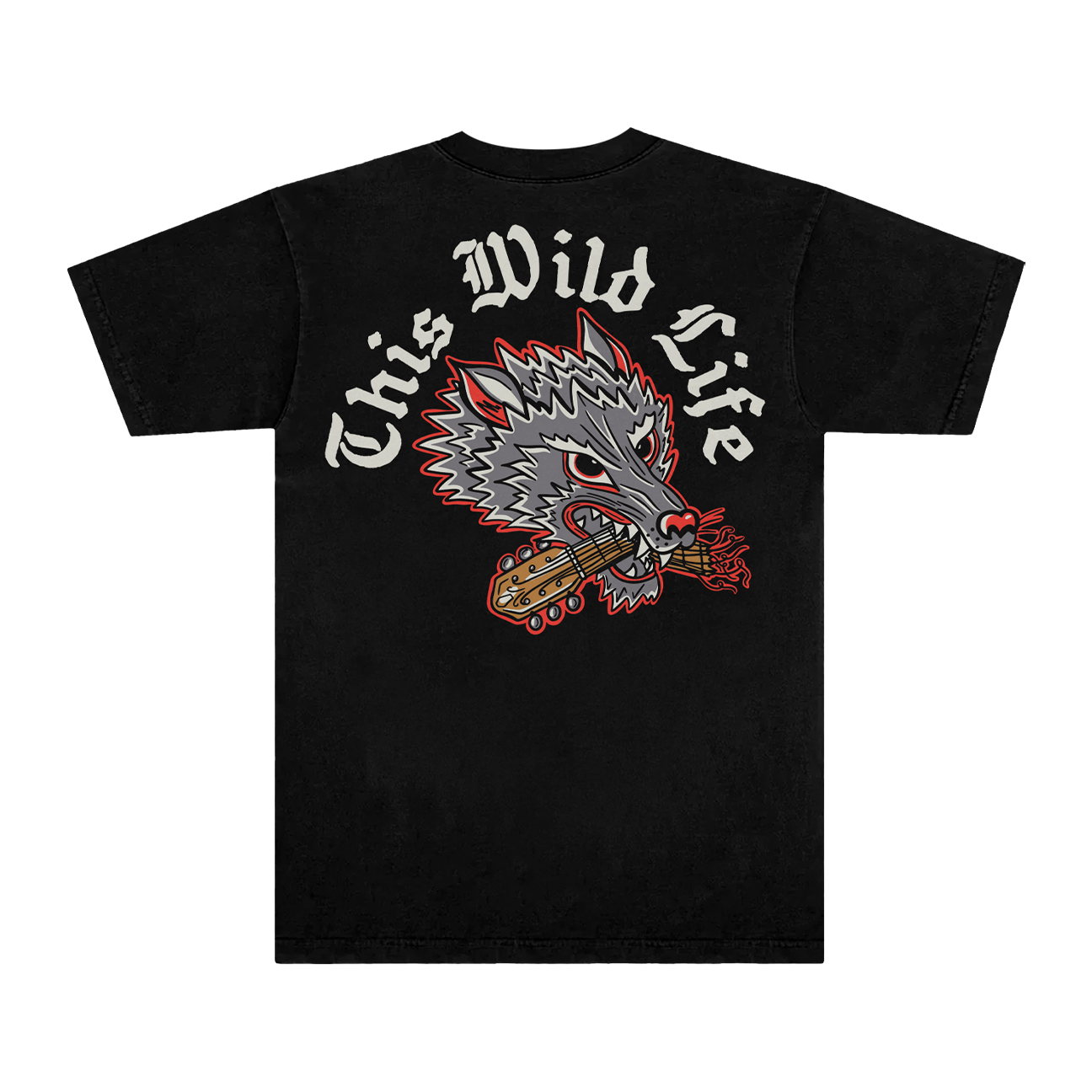Wolf Guitar Tee (Black)