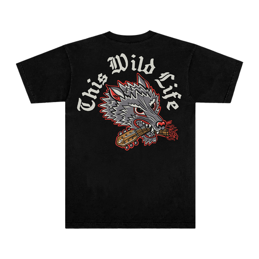 Wolf Guitar Tee (Black)