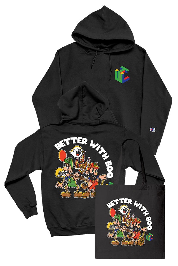 NEW - Better With Boo Hoodie + Tote Bag