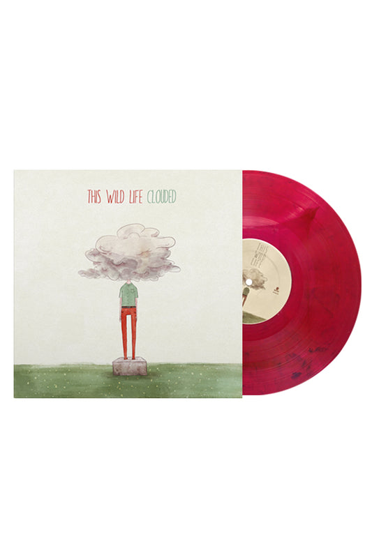 Clouded LP (Opaque Red w/Black Swirl)